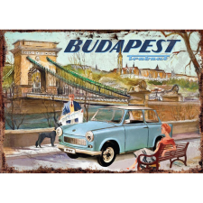 Retro-Gift Hűtőmágnes - Chain Bridge Trabant hűtőmágnes