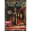 Retro-Gift kis táblakép Wine shop 17 cm x 12,5 cm