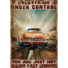 Retro-Gift nagy táblakép - Car 27 cm x 39 cm grafika, keretezett kép