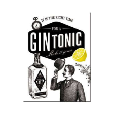 RETRO Gin & Tonic - Hűtőmágnes hűtőmágnes