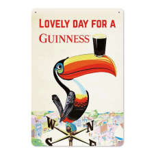  RETRO Guinness – Lovely Day – Tukan - Fémtábla dekoráció