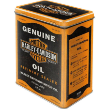 RETRO Harley Davidson – Genuine Oil – Tárolódoboz papírárú, csomagoló és tárolóeszköz