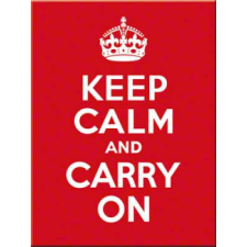  RETRO Keep Calm And Carry On - Hűtőmágnes hűtőmágnes