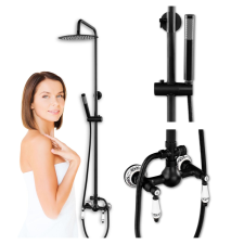  RETRO PALOMA S-1198B FELÜLETRE SZERELHETŐ ZUHANYSZETT FEKETE csaptelep