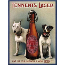  RETRO Tennents Lager - Hűtőmágnes hűtőmágnes