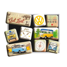  RETRO Volkswagen – VW Bulli – Get Lost - Mágnes szett hűtőmágnes