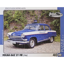 Retroautó puzzle Volha GAZ 21 VB 1966 puzzle, kirakós