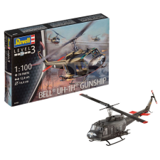 Revell Bell UH-1H Gunship 1:100 helikopter makett 04983R makett