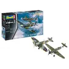  Revell Combat Set Bf109G-10 & Spitfire 1:72 (03710) makett