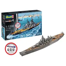  Revell Starter Kit Battleship USS New Jersey 1:1200 (75183) makett