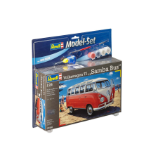  Revell VW T1 Samba Bus 1:24 makett készlet festékkel, ragasztóval (67399) makett