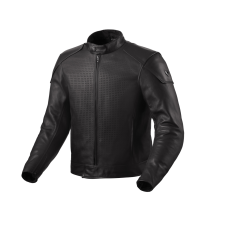 Revit Morgan motoros bőr dzseki fekete motoros kabát