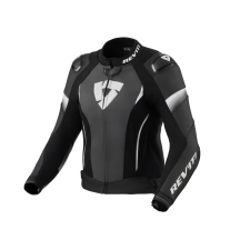 Revit Xena 4 Pro női bőr motoros kabát fekete-fehér motoros kabát