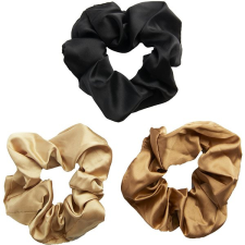 Revolution Hair Satin Wide Scrunchie Black/Blush/Nude 3 db hajdísz