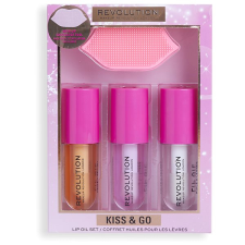 Revolution Kiss & Go Glaze Lip Care Gift Set 45 ml kozmetikai ajándékcsomag