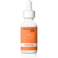 Revolution Skincare Brighten Kojic Acid & Raspberry Ketone Glucoside élénkítő hidratáló szérum egységesíti a bőrszín tónusait 30 ml arcszérum