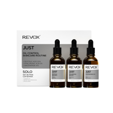 Revox Just Olaj Kontroll Bőrápoló Rutin Szett Arcápoló Zsíros Bőrre kozmetikai ajándékcsomag