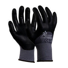 Rewear D004 PVC nitrilmártott kesztyű, méret: 9 védőkesztyű