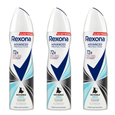 Rexona Advanced Protection Invisible női Dezodor Aqua 3x150ml dezodor