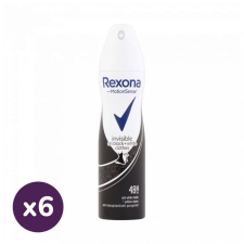 Rexona Invisible Black &amp; White izzadásgátló spray 6x150 ml dezodor