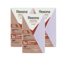 Rexona Maximum Protection Sensitive női izzadásgátló krém (3x45 ml) dezodor