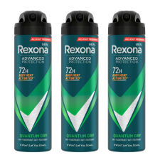 Rexona Men Advanced Protection férfi Dezodor Quantum Dry 3x150ml dezodor