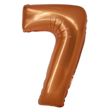 Réz 7-es Copper szám fólia lufi 76 cm party kellék