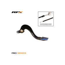 RFX Fékkar RFX Pro standard kemény eloxált fekete / kék Yamaha YZF / WRF 450 egyéb motorkerékpár alkatrész