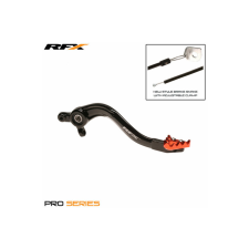 RFX Fékpedál RFX Pro normál fekete / narancs KTM SX 85 egyéb motorkerékpár alkatrész