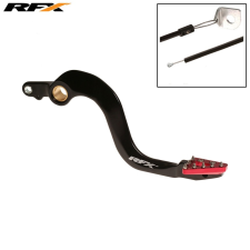 RFX Pro ST hátsó fékkar (kemény anodizált fekete/piros) - Honda CR250 egyéb motorkerékpár alkatrész