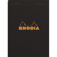 Rhodia Jegyzettömb Clairefontaine Rhodia Black A/4 80 lapos vonalas margós jegyzettömb
