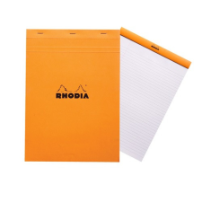 Rhodia Jegyzettömb Clairefontaine Rhodia Orange A/4 80 lapos vonalas margós jegyzettömb