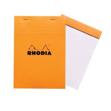 Rhodia Jegyzettömb Clairefontaine Rhodia Orange A/5 80 lapos kockás jegyzettömb