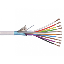  Riasztókábel (Li-Y(St)Y) 12x0,22 mm2 fehér sodrott réz PVC szigetelésű 300V kábel villanyszerelés