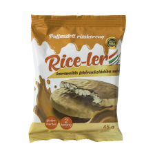  Rice-ler puffasztott rizskorong karamellás fehércsokoládéba mártva 45 g csokoládé és édesség