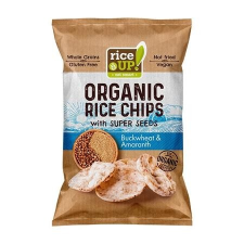 Rice Up Barnarizs chips, 25 g, RICE UP &quot;Bio&quot;, hajdinával és amaránttal biokészítmény