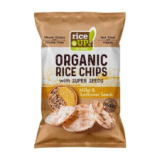 Rice Up Barnarizs chips, 25 g, RICE UP &quot;Bio&quot;, kölessel és napraforgóval biokészítmény
