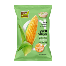 Rice Up kukorica chips hagymás tejfölös ízesítéssel 60 g előétel és snack