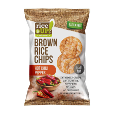 Rice Up Rice Up barna rizs chips csípős chili ízű 60 g reform élelmiszer