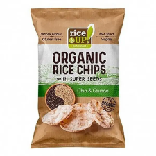 Rice Up Rizschips RICE UP Bio chiamaggal és quinoával 25g előétel és snack