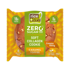  Rice Up Zero keksz kollagénnel és proteinnel karamellás 60g csokoládé és édesség