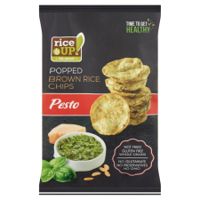  RiceUp! Eat Smart teljes kiőrlésű barna rizs chips pesto ízesítéssel 60 g pékárú