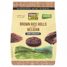  RiceUp! Eat Smart teljes kiőrlésű barna rizs snack étcsokoládéval 50 g csokoládé és édesség