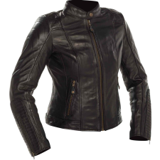 RICHA Lausanne női motoros bőr dzeki fekete motoros kabát