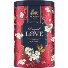 Richard Royal Szerelem ízesített fekete tea, szálas, 80g RED fémdobozban tea