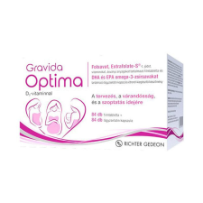 Richter Gedeon Nyrt. Gravida Optima filmtabletta és lágyzselatin kapszula 2 x 84x vitamin és táplálékkiegészítő