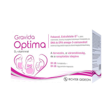 Richter Gedeon Nyrt. Gravida Optima filmtabletta és lágyzselatin kapszula 2x84 vitamin és táplálékkiegészítő