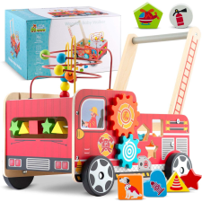 Ricokids Fából készült tolókocsi tűzoltóság rk-873 ricokids tili toli