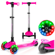 Ricokids Jelly háromkerekű egyensúlyozó roller gyerekeknek, sötétben világító - rózsaszín roller