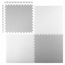 Ricokids Nagy habszivacs szőnyeg, ricokids puzzle 60x60cm 4 db fehér és szürke játszószőnyeg